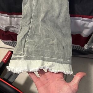 Kids Frayed Hem Jeans - Gray